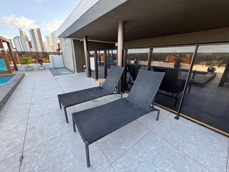Apartamento de 1 quarto no Cabo Branco AH1209