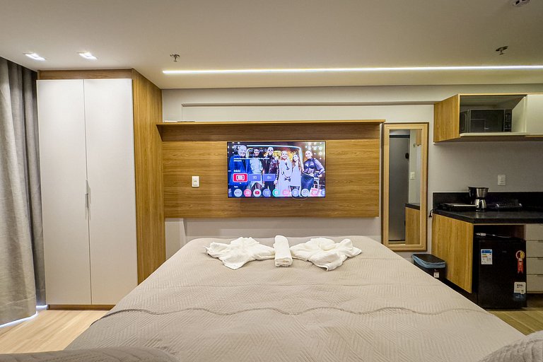 Flat beira-mar Cabo Branco com rooftop incrível AH212