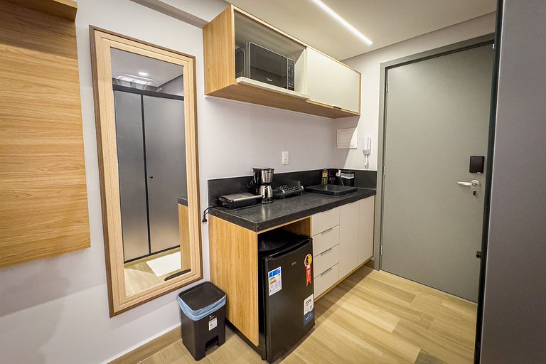 Flat beira-mar Cabo Branco com rooftop incrível AH212