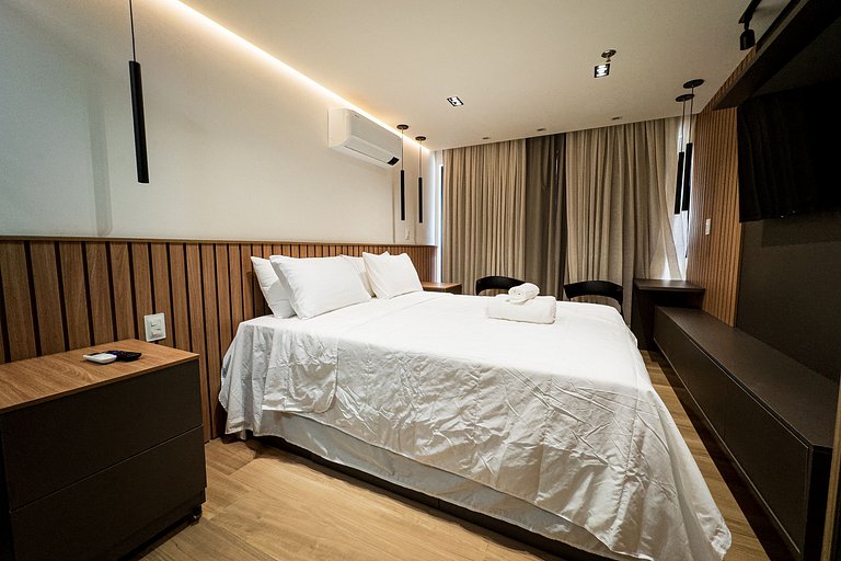 Flat beira-mar Cabo Branco com rooftop incrível