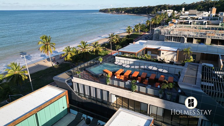 Flat Setai Cabo Branco beira-mar c/ varanda AHT12