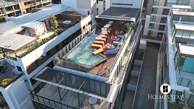 Flat Setai Cabo Branco beira-mar c/ varanda AHT12