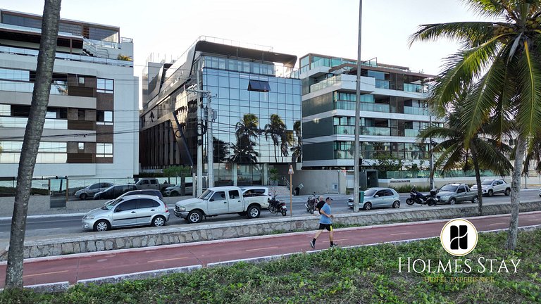Flat beira-mar Cabo Branco com rooftop incrível AH212