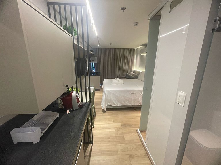Flat beira-mar Cabo Branco com rooftop incrível AH215