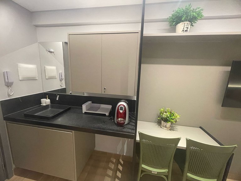 Flat beira-mar Cabo Branco com rooftop incrível AH215