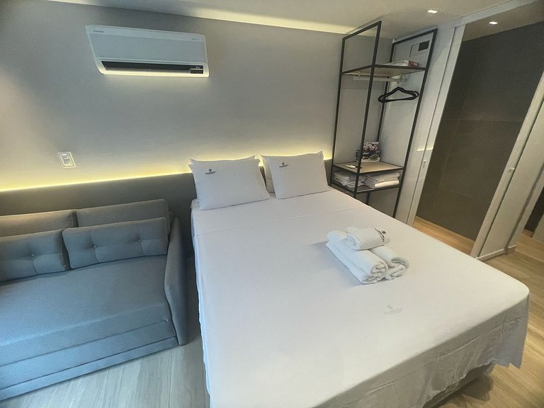 Flat beira-mar Cabo Branco com rooftop incrível