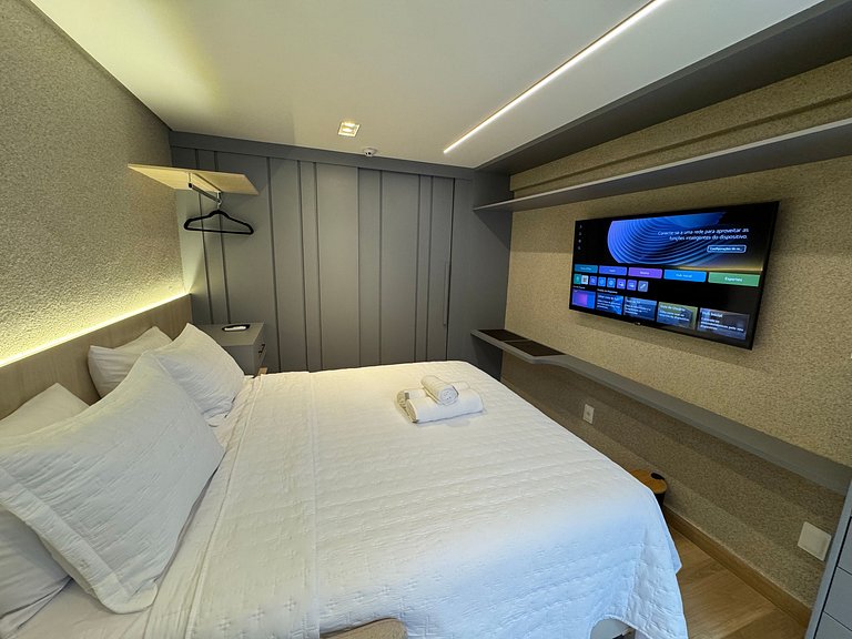 Flat beira-mar Cabo Branco com rooftop AH213