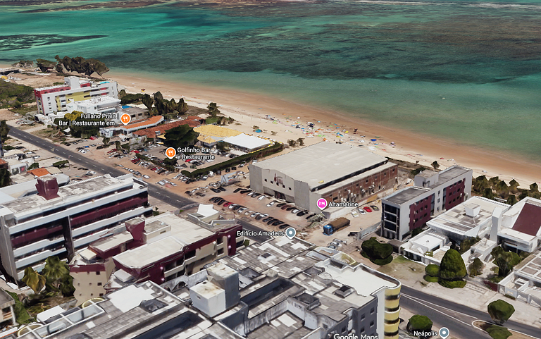 Apto 3 quartos grande a 50m do Mar AH113