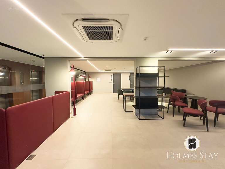 Flat de luxo com varanda no Acqua Tambau CD4XI