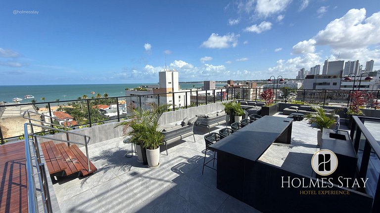 Flat de luxo completo em Tambau AQ505