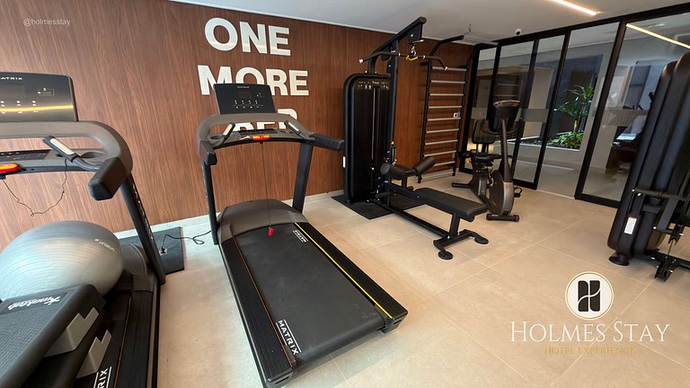 Flat de luxo com varanda no Acqua Tambau AQ4X7