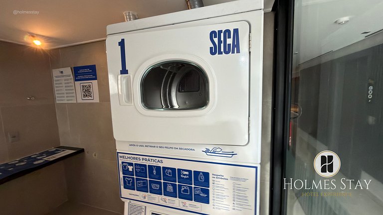 Flat de luxo com cozinha completa 4 pessoas