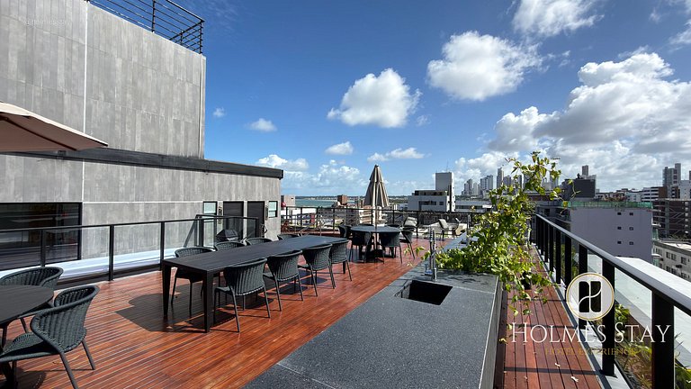 Flat de luxo completo em Tambau AQ209