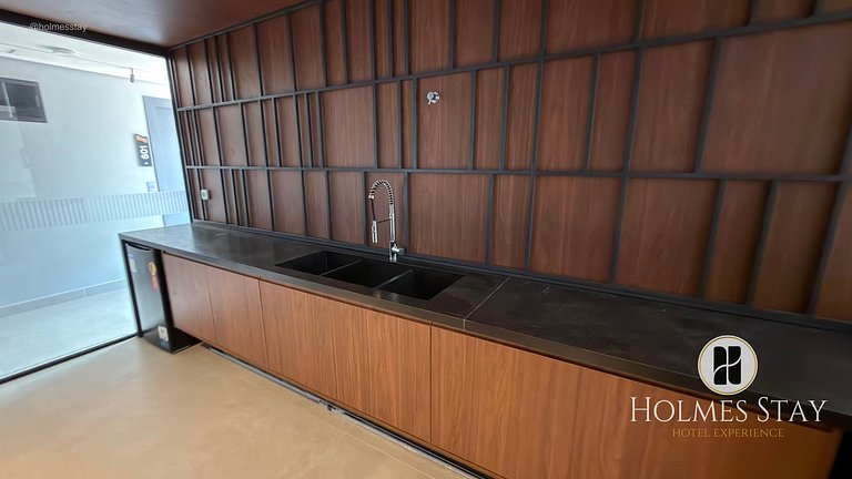 Flat de luxo completo no Acqua Tambau AQ3X9