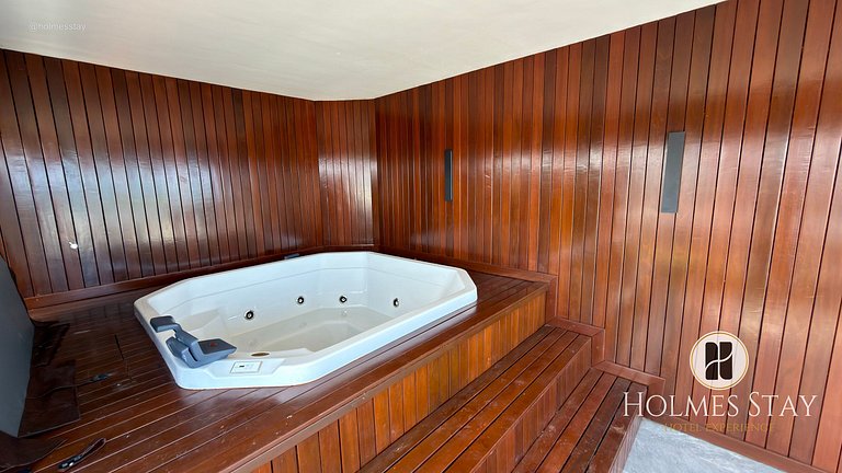 Flat de luxo completo no Acqua Tambau AQ2I5