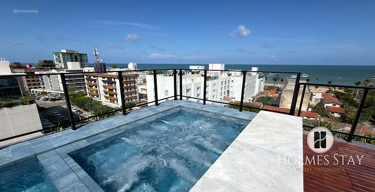 Apartamento de luxo com varanda no Acqua Tambau