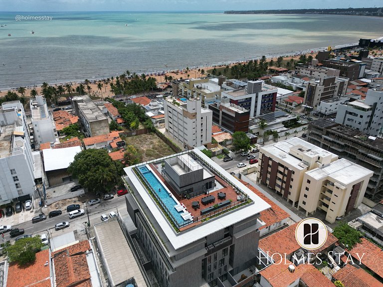 Flat de luxo completo em Tambau AQ208