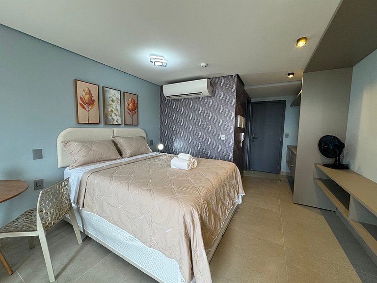 Flat de luxo completo no Acqua Tambau AQ3X9