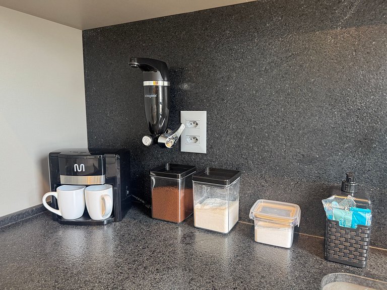 Flat de luxo com cozinha completa 4 pessoas