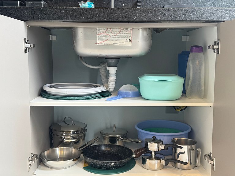 Flat de luxo com cozinha completa 4 pessoas