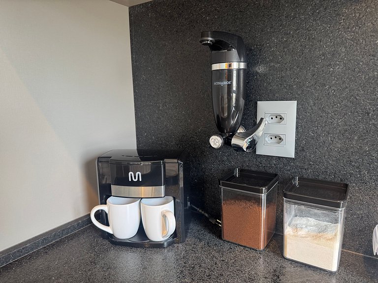 Flat de luxo com cozinha completa 4 pessoas