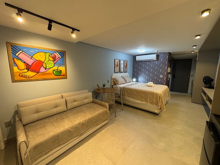 Flat de luxo completo no Acqua Tambau AQ3X9