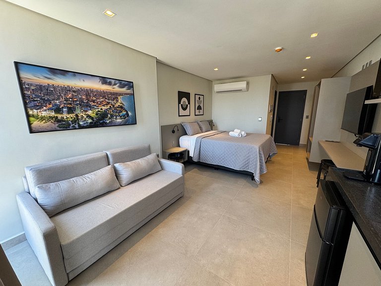 Flat de luxo completo em Tambau AQ208