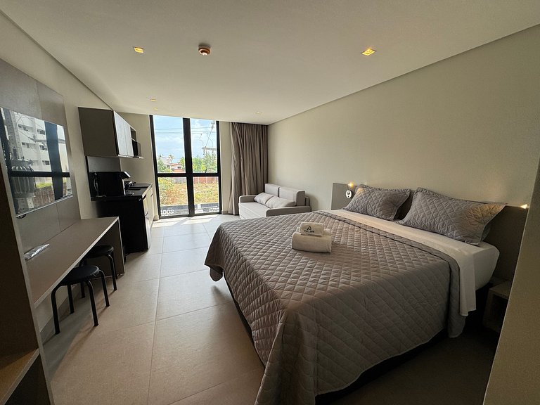 Flat de luxo completo em Tambau AQ209