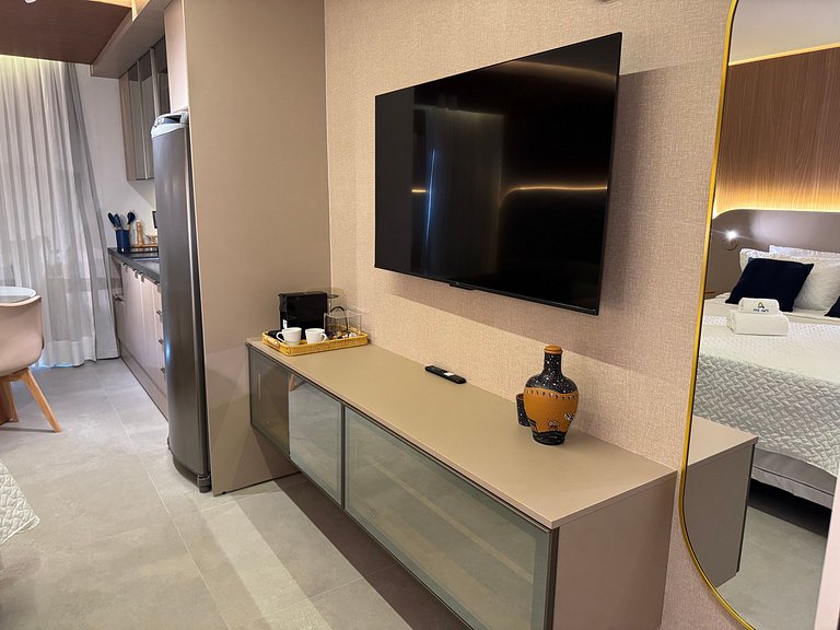 Flat de luxo completo no Acqua Tambau AQ2I4