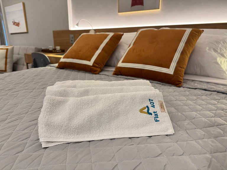 Flat de luxo com varanda no Acqua Tambau AQ4X7