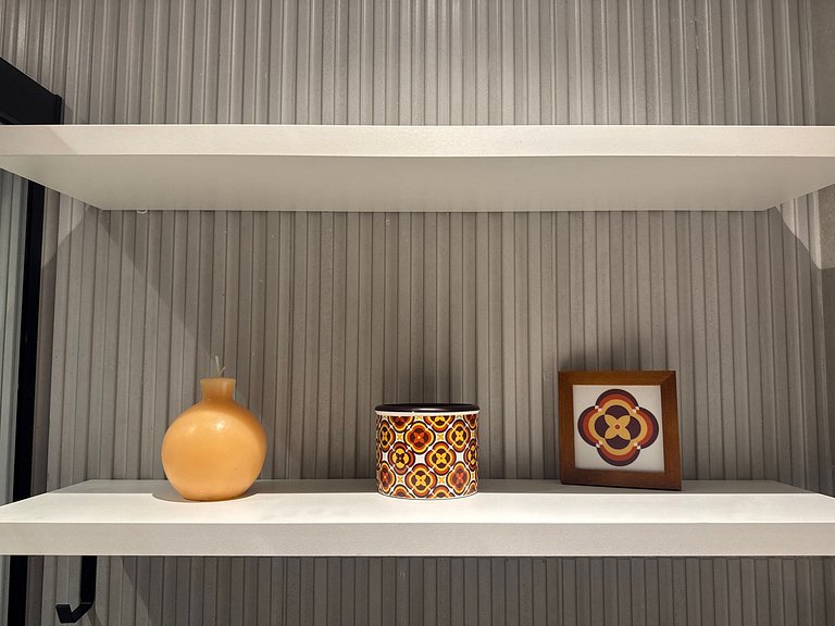 Flat de luxo com varanda no Acqua Tambau AQ4I5