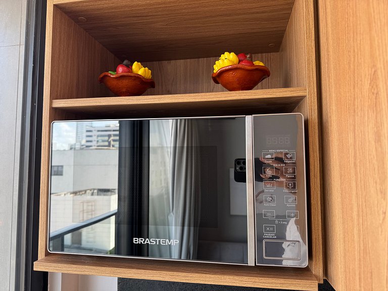 Flat de luxo com varanda no Acqua Tambau AQ4I5