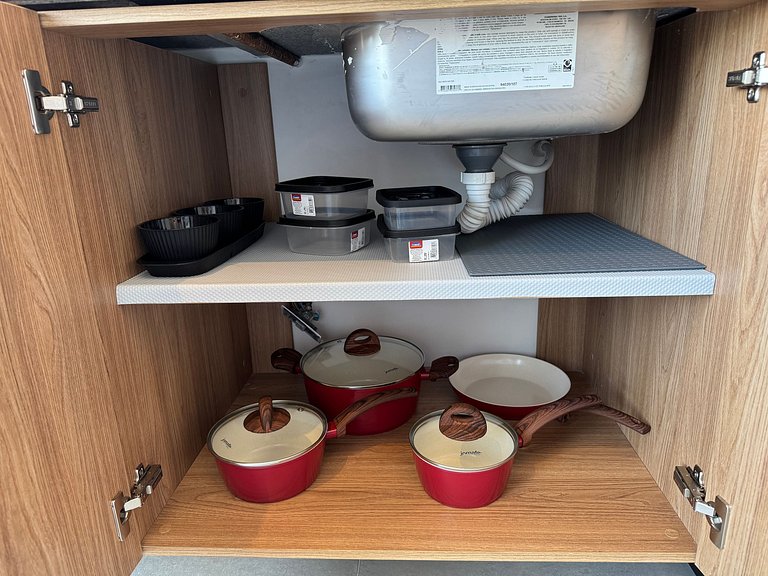 Flat de luxo com varanda no Acqua Tambau AQ4I5