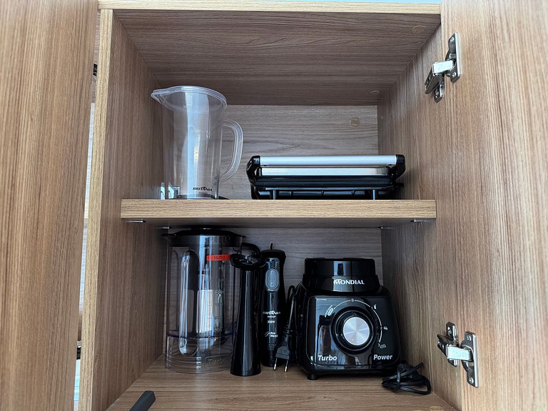 Flat de luxo com varanda em Tambau AQ415