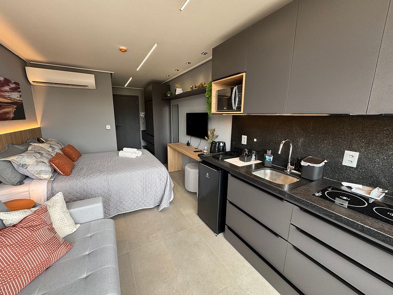 Flat de luxo completo em Tambau AQ505