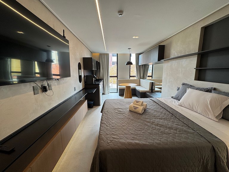 Flat de luxo completo no Acqua Tambau AQ107