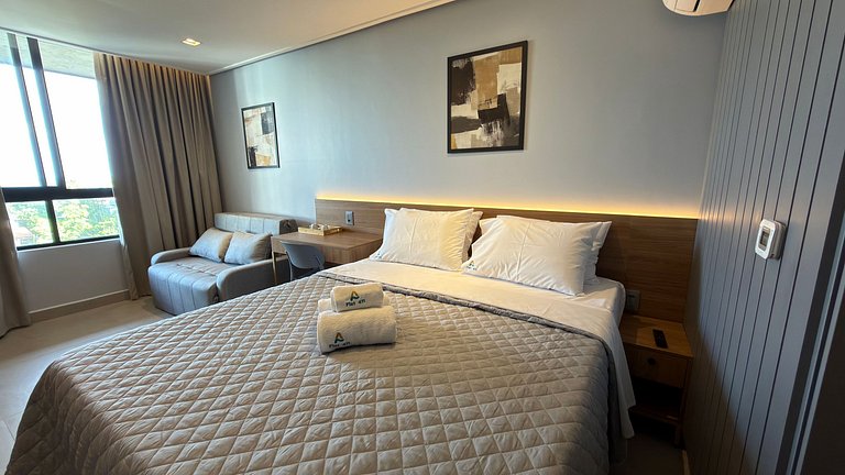 Flat de luxo completo em Tambau AQ411