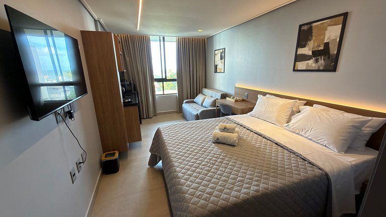 Flat de luxo completo em Tambau AQ411