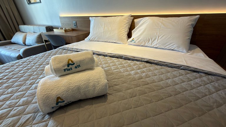 Flat de luxo completo em Tambau AQ411