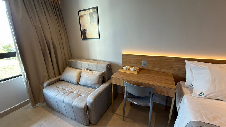 Flat de luxo completo em Tambau AQ411