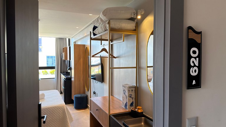 Flat de luxo completo em Tambau AQ620