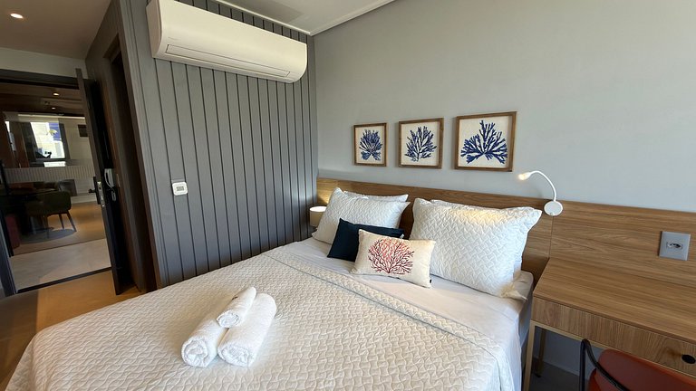 Flat de luxo completo no Acqua Tambau AQ62X