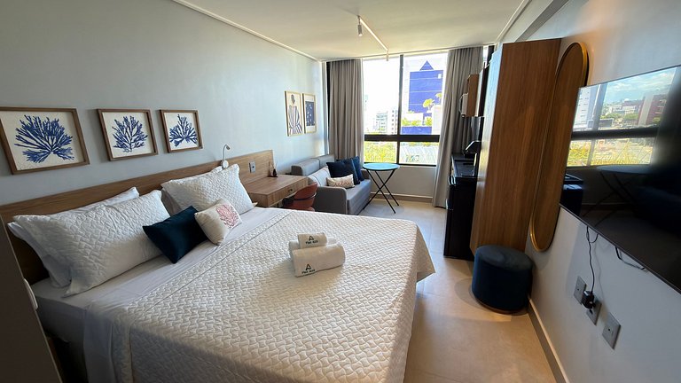 Flat de luxo completo em Tambau AQ620