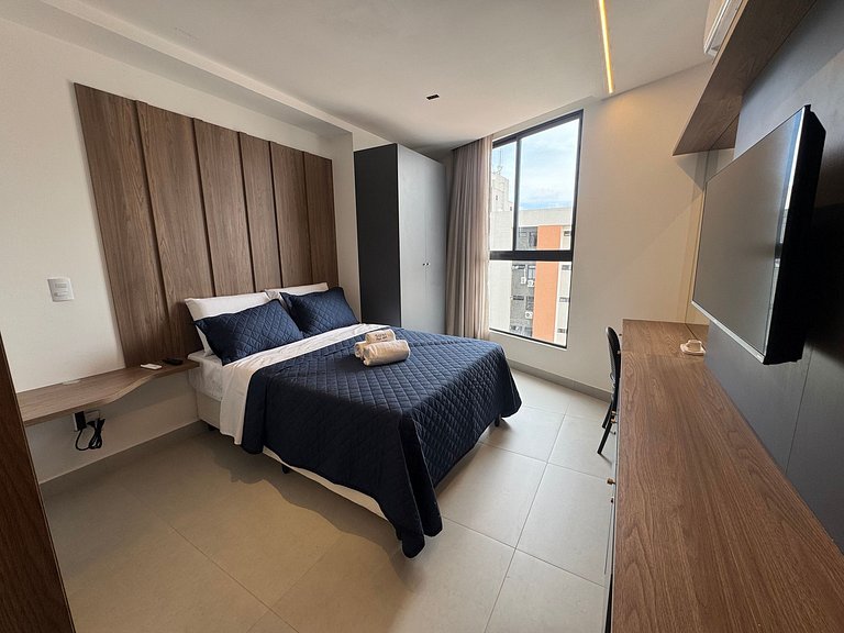 Flat Moderno em Manaíra com lazer completo QH603