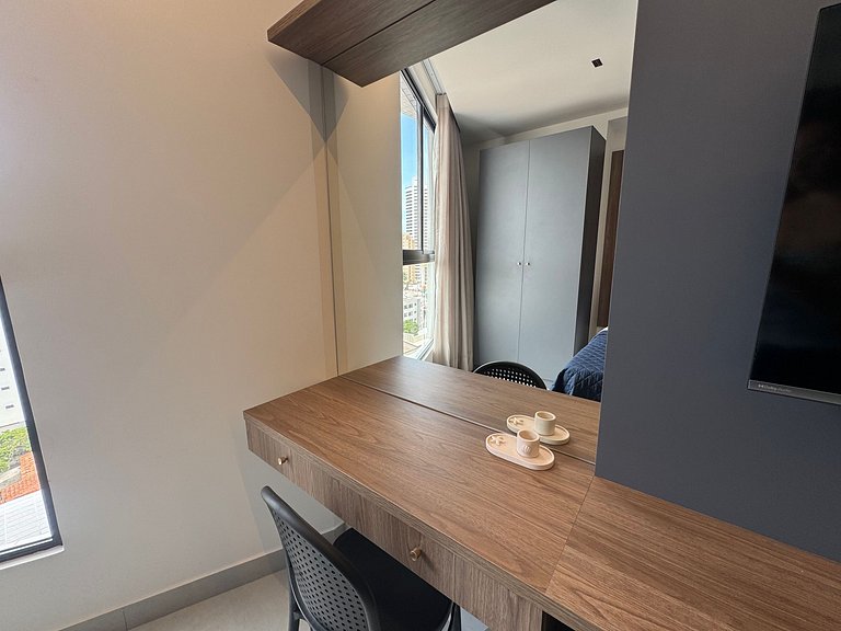 Flat Moderno em Manaíra com lazer completo QH603