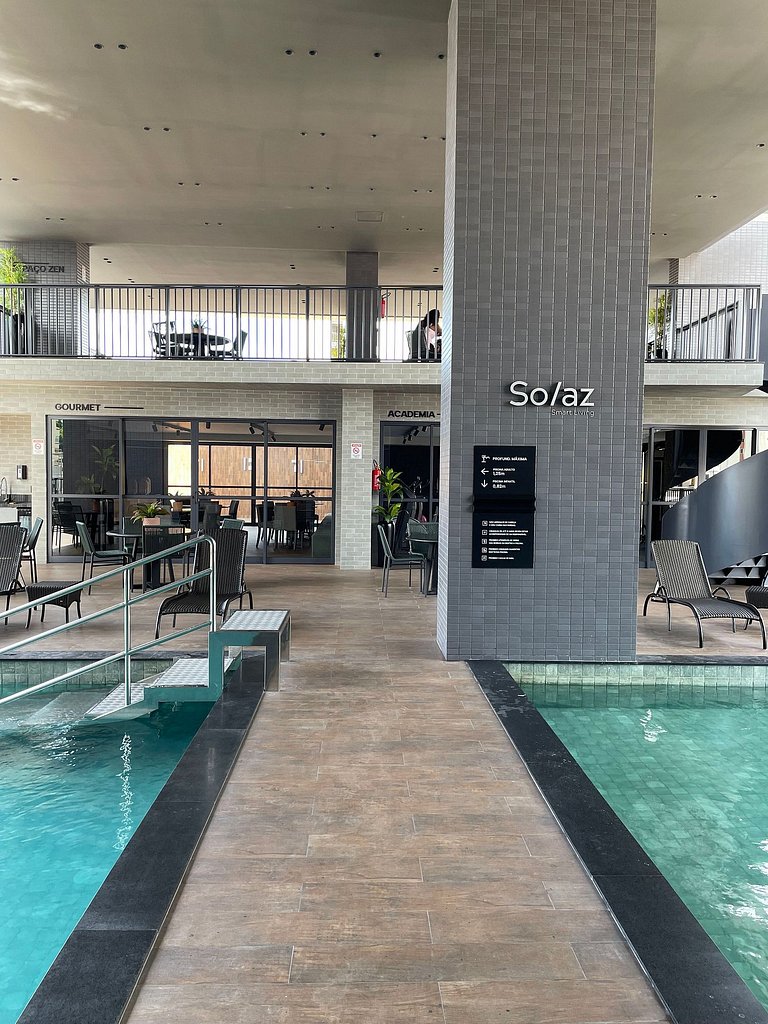 Flat Moderno em Manaíra com lazer completo QH603