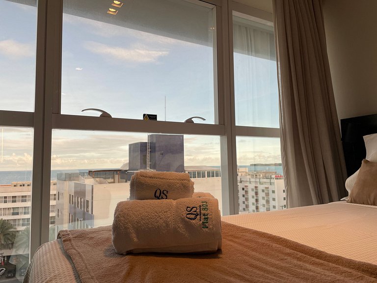 Flat especial com vista-mar em Tambaú no Quality