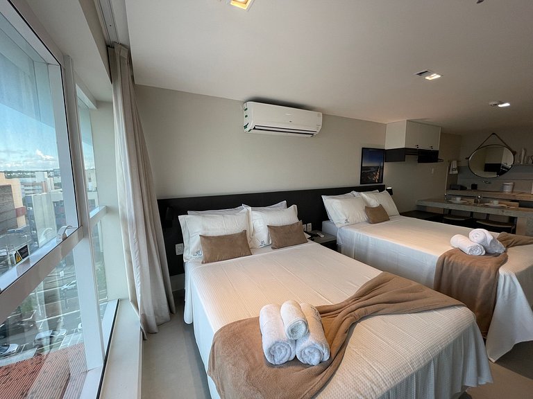 Flat particular com vista-mar no Quality Suites