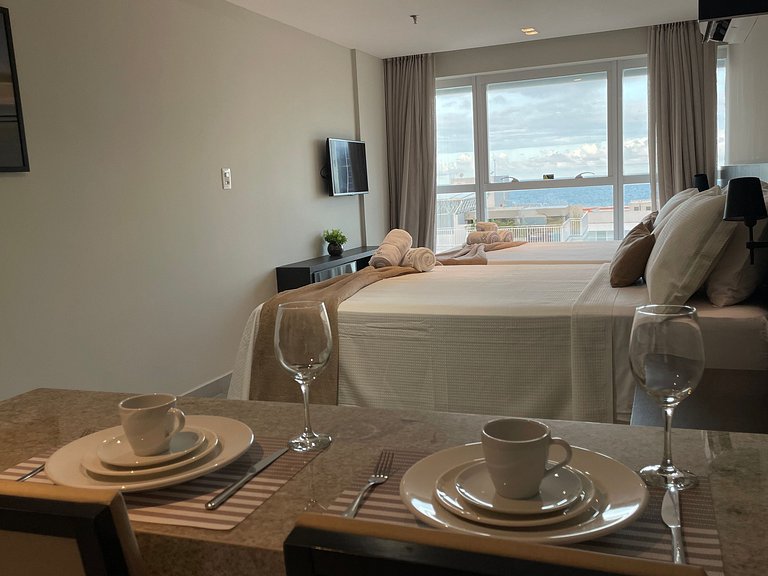 Flat particular com vista-mar no Quality Suites