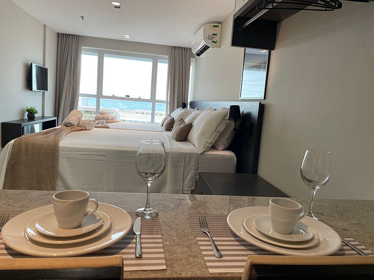 Flat particular com vista-mar no Quality Suites